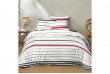 Housse de couette 240x260 cm + 2 taies 100% Coton 57 fils Marine