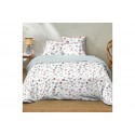 Parure de lit 220x240 cm 100% Coton 51 fils Loving Rose