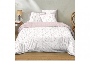 Housse de couette 240x260 cm 100% Coton 51 fils Spring Rose