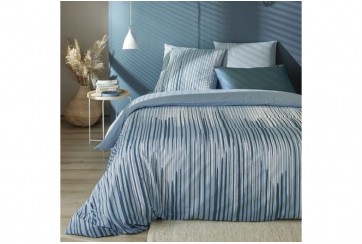 Housse de couette 240x260 cm + 2 taies 100% Coton 57 fils Pumori Ocean Blue