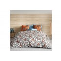 Housse de couette 200x200 cm + 2 taies d'oreiller 63x63 cm Coton 57 fils Savane