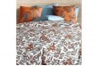 Housse de couette 200x200 cm + 2 taies d'oreiller 63x63 cm Coton 57 fils Savane