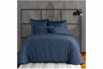 Housse de couette 220x240 cm Satin de Coton Bleu