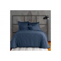 Housse de couette 220x240 cm Satin de Coton Bleu