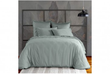 Housse de couette 220x240 cm Satin de Coton Celadon