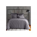 Housse de couette 220x240 cm Satin de Coton Gris