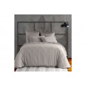 Housse de couette 220x240 cm Satin de Coton Gris Clair