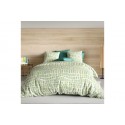 Housse de couette 220x240 + 2 taies d'oreiller 65x65 cm Coton Flava Green