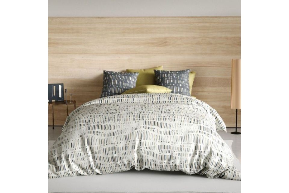 Housse de couette 220x240 + 2 taies d'oreiller 65x65 cm Coton Flava 