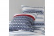 Housse de couette 240x260 cm + 2 taies d'oreiller 63x63 cm Coton 57 fils Santorini