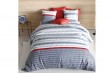 Housse de couette 240x260 cm + 2 taies d'oreiller 63x63 cm Coton 57 fils Santorini