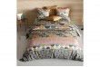 Housse de couette 220x240 cm + 2 taies d'oreiller 63x63 cm Coton 57 fils Thanos