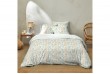 Housse de couette 220x240 cm + 2 taies d'oreiller 63x63 cm Coton 51 fils Lila Multico