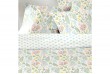 Housse de couette 220x240 cm + 2 taies d'oreiller 63x63 cm Coton 51 fils Lila Multico