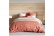 Housse de couette 220x240 cm + 2 taies d'oreiller 63x63 cm Coton 57 fils Kayle