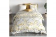 Housse de couette 220x240 cm + 2 taies d'oreiller 65x65 cm 100% Coton Bio 57 fils Eloa