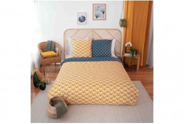 Housse de couette 220x240 cm + 2 taies d'oreiller 63x63 cm 100% Polyester 72 gsm Pania