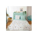 Housse de couette 220x240 cm + 2 taies d'oreiller 63x63 cm 52% Polyester - 48% Coton Blob