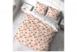 Housse de couette 220x240 cm + 2 taies d'oreiller 63x63 cm Microfibre Plis