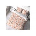 Housse de couette 220x240 cm + 2 taies d'oreiller 63x63 cm Microfibre Plis