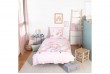 Housse de couette 140x200 + 1 taie d'oreiller 63x63 Coton Clara