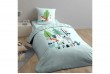 Housse de couette 140x200 + 1 taie d'oreiller 63x63 Coton Bio Save The Planet