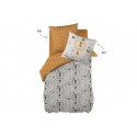 Housse de couette 140x200 + 1 taie d'oreiller 63x63 cm Coton Charlie