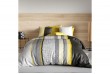 Housse de couette 220x240 cm + 2 taies d'oreiller 63x63 cm Coton Lumi