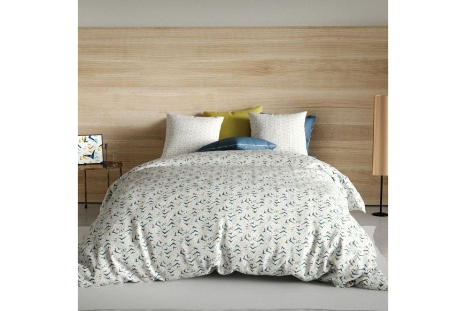 Housse de couette 240x260 cm + 2 taies d'oreiller 65x65 cm Coton Vita