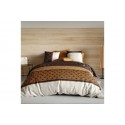 Housse de couette 240x260 cm + 2 taies d'oreiller 63x63 cm Coton Toffee