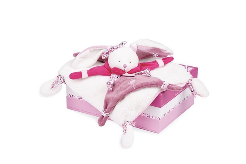 Doudou plat - Lapin Cerise