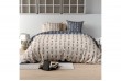 Housse de couette 220x240 cm + 2 taies d'oreiller 63x63 cm Coton Pam