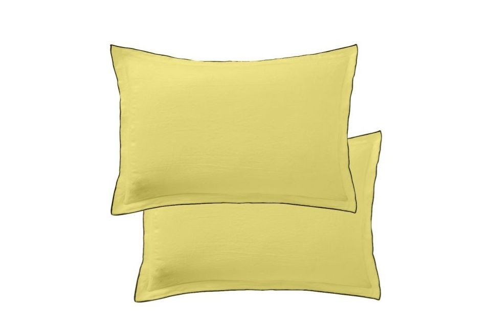 Lot de 2 taies d'oreiller 50x70 cm - Rectangle - Lin Français