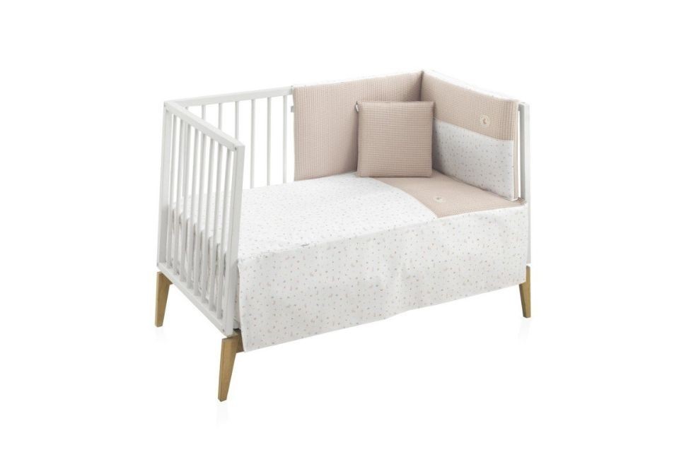 Ensemble 2 Pièces Housse de couette 60 Lapin Beige 60x120 cm