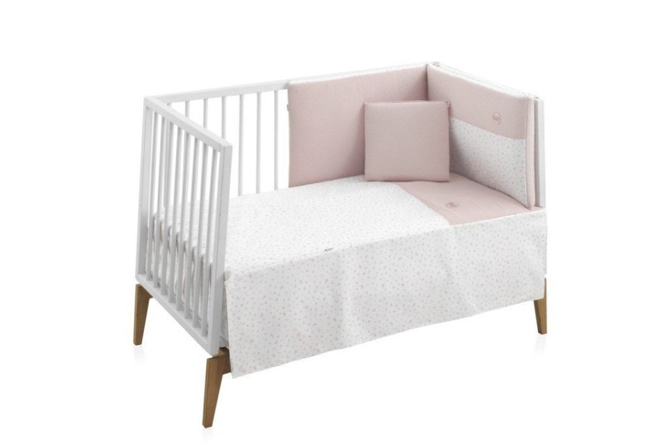 Ensemble 2 Pièces Housse de couette 60 Plumeti Rose 100x140 cm