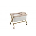 Petit Lit Pieds X Bois Rabbit Beige/Naturel 55x87x74 cm