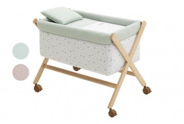 Petit Lit Pieds X Bois Greeny Naturel 55x87x74 cm