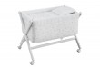 Petit Lit Pieds X Bois Merlo Ecru/Blanc 55x87x74 cm