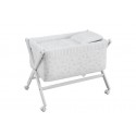 Petit Lit Pieds X Bois Merlo Ecru/Blanc 55x87x74 cm