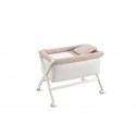 Petit Lit Pieds X Bois Rabbit Beige/Blanc 55x87x74 cm