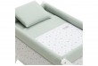 Petit Lit Pieds X Bois Greeny Blanc 55x87x74 cm