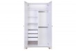 Armoire 2 portes pour enfants blanc