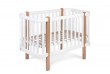 Lit berceau bébé 60x120 cm Bois Blanc