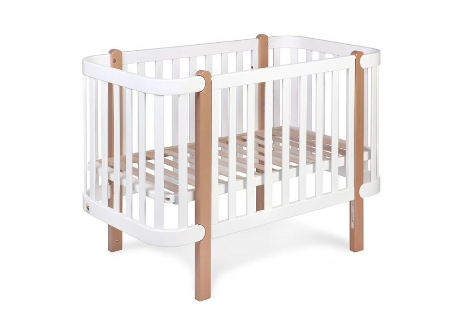 Lit berceau bébé 60x120 cm Bois Blanc