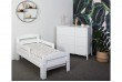 Lit bébé 70x140 évolutif en 70x190 cm bois blanc