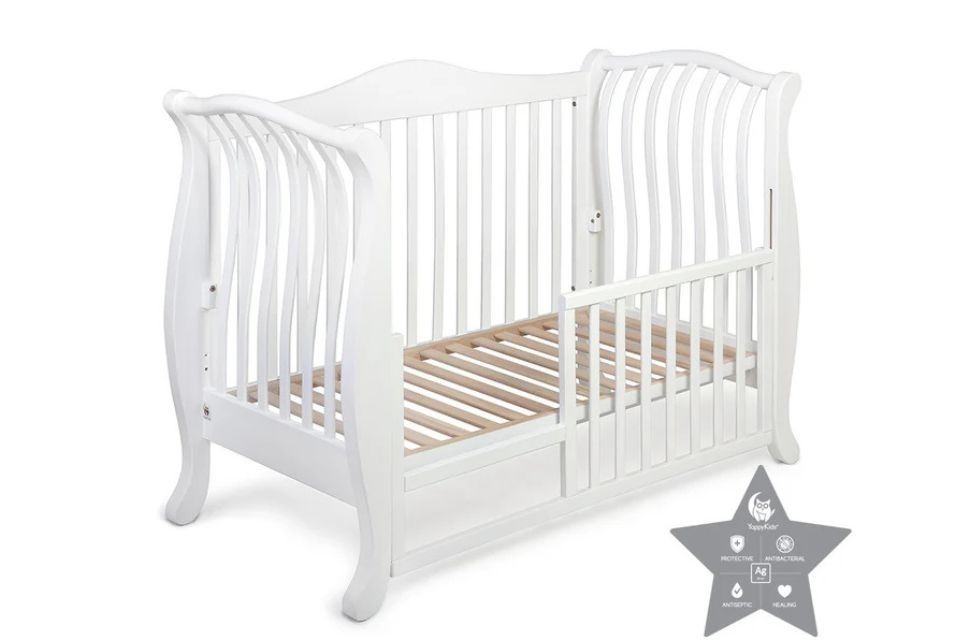 Lit berceau bébé 60x160 Bois Blanc