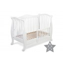 Lit berceau bébé 60x160 bois blanc