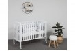 Lit berceau bébé 60x120 cm bois blanc