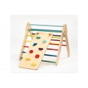 Rampe d'escalade bois multicolore