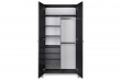 Armoire 2 portes enfant bois anthracite